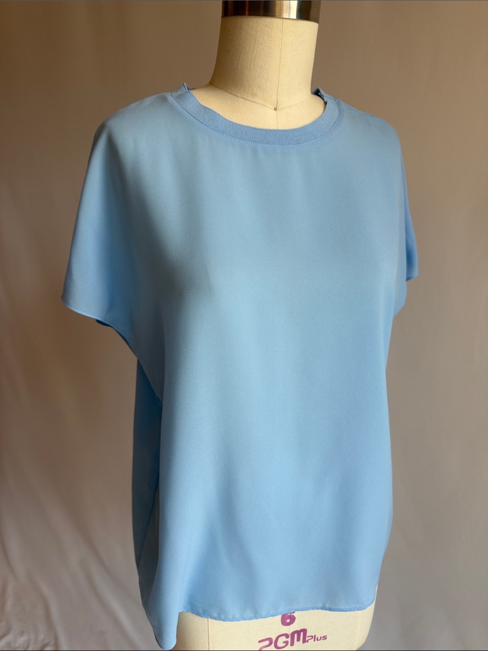 French Connection Light Blue Short Sleeve Tunic Top